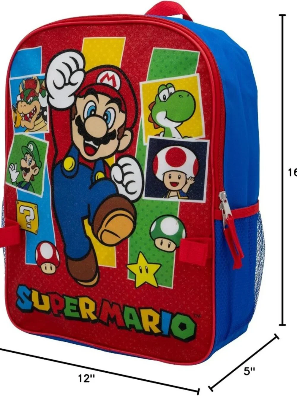 Super Mario 2-Piece Backpack Set for Kids - 16